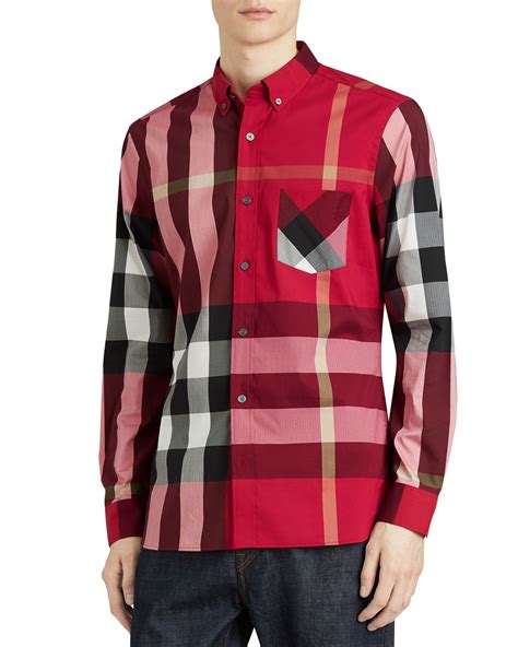 burberry men's thornaby red|Burberry her men's clothing.